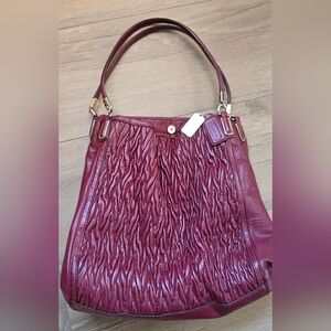 Coach Madison Phoebe Leather Shoulder Bag